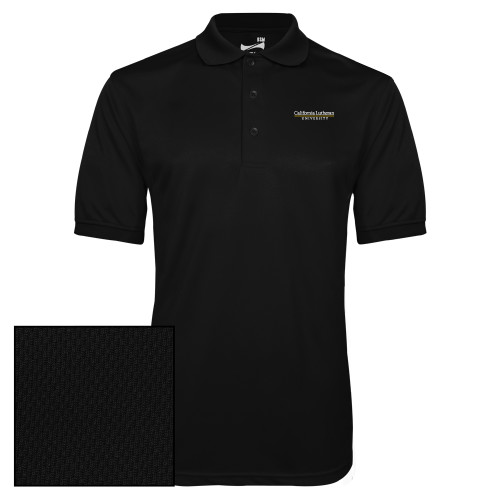  Black Dry Mesh Polo - Cal Lutheran Institutional