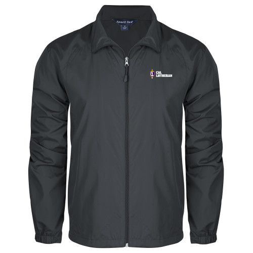  Charcoal Full Zip Wind Jacket - Sword and Shield Cal Lutheran