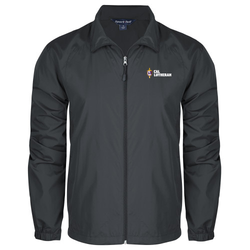  Charcoal Full Zip Wind Jacket - Sword and Shield Cal Lutheran