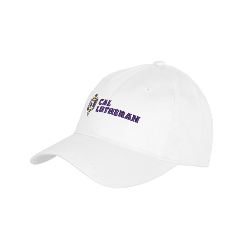  Youth White Pro Style Hat - Sword and Shield Cal Lutheran