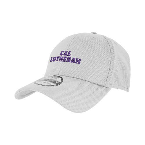  New Era White Diamond Era 39Thirty Stretch Fit Hat - Cal Lutheran Stacked