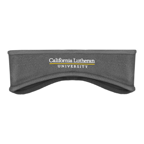  Charcoal Stretch Fleece Headband - Cal Lutheran Institutional