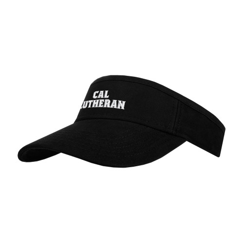  Black Visor - Cal Lutheran Stacked