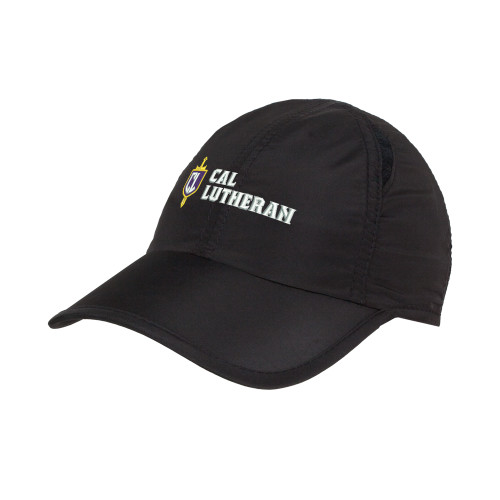  Womens Black Performance Cap - Sword and Shield Cal Lutheran