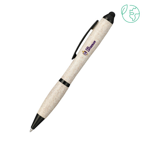  Nash Wheat Straw Ballpoint Beige Stylus Pen - Sword and Shield Cal Lutheran