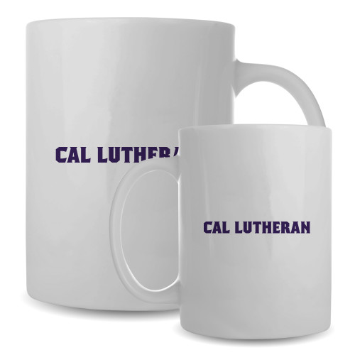  Full Color White Mug 15oz - Cal Lutheran Flat