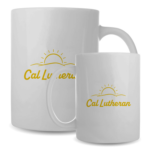  Full Color White Mug 15oz - Cal Lutheran Sunrise
