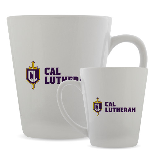  Full Color Latte Mug 12oz - Sword and Shield Cal Lutheran