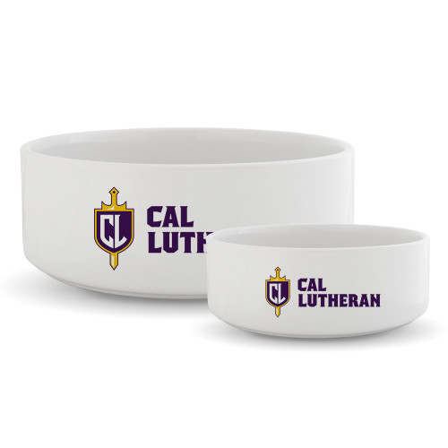  Ceramic Dog Bowl - Sword and Shield Cal Lutheran