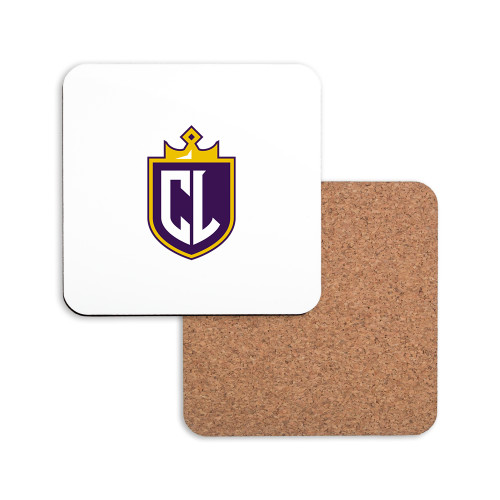  Hardboard Coaster w/Cork Backing 4/set - CL Shield Mark