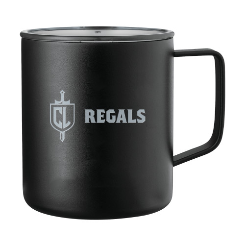  Rover Camp Vacuum Insulated Black Mug 14oz - Shield and Crown Regals Engraved