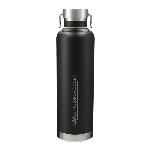  Thor Copper Vacuum Insulated Black Bottle 32oz - Cal Lutheran Institutional Horizontal Engraved