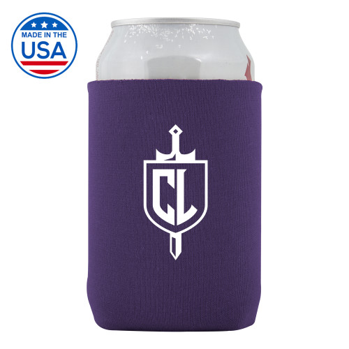  Neoprene Purple Can Holder - CL Sword and Shield