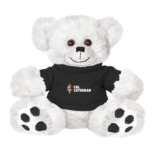  Plush Big Paw 8 1/2 inch White Bear w/Black Shirt - Sword and Shield Cal Lutheran