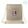 Thumbnail image for  Split Recycled Cotton Grey/Natural Drawstring Bag