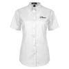 Thumbnail image for  Womens White Twill Button Up Short Sleeve