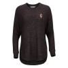 Thumbnail image for  Boxercraft Womens Black Heather Cuddle Oversized Crew