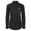 Thumbnail image for  Womens Black Twill Button Down Long Sleeve 