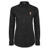 Thumbnail image for  Womens Black Twill Button Down Long Sleeve 