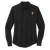 Thumbnail image for  Mercer + Mettle Womens Black Crepe Long Sleeve Camp Blouse