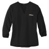 Thumbnail image for  Mercer + Mettle Womens Black 3/4 Sleeve Crepe Blouse
