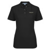 Thumbnail image for  Womens Silk Touch Black Pique Polo