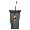 Thumbnail image for  Madison Double Wall Charcoal Tumbler w/Straw 16oz
