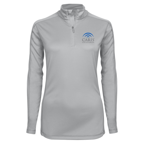 Syntrel Womens Platinum Interlock 1/4 Zip-CARIS