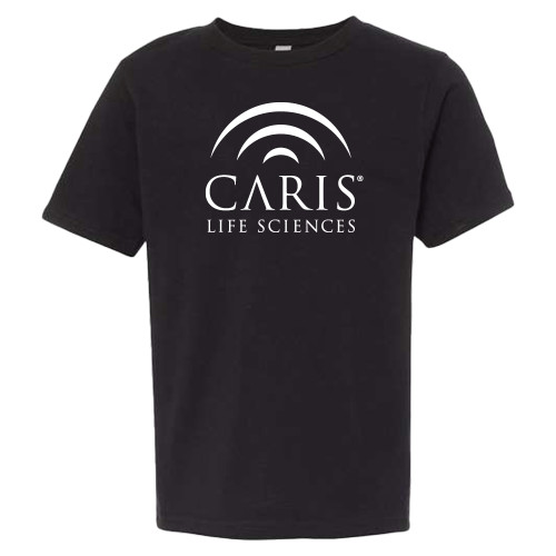 Next Level Youth Black Cotton Tee-CARIS
