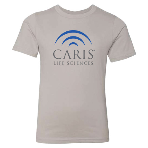Next Level Youth Light Grey Cotton Tee-CARIS