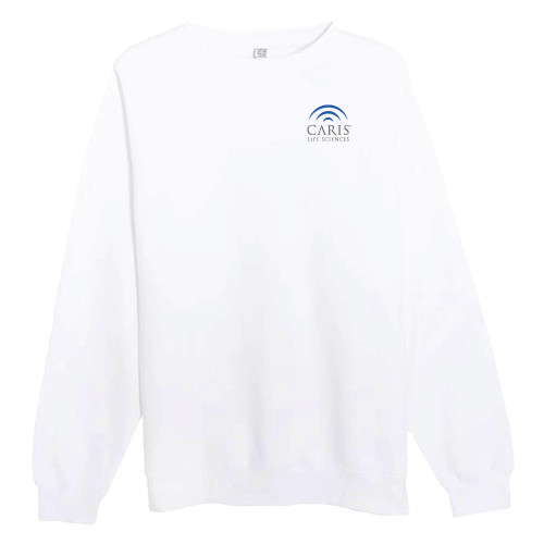Lane Seven White Fleece Crew-CARIS