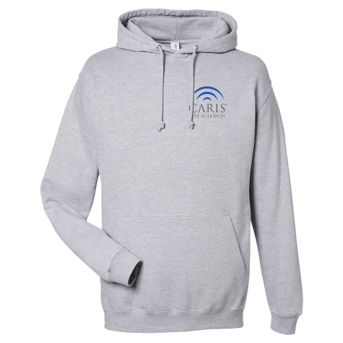 Just Hoods Heather Grey College Fleece Hoodie-CARIS