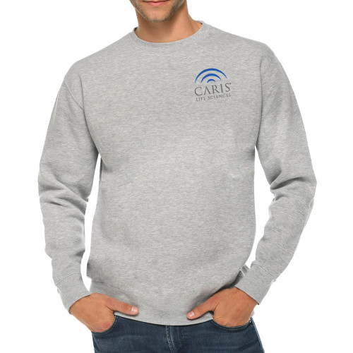Lane Seven Heather Grey Fleece Crew-CARIS