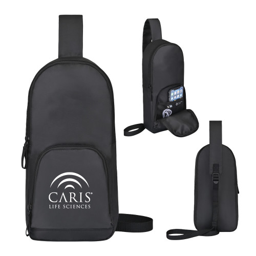 Repeat Lite Black Recycled Poly Sling-CARIS