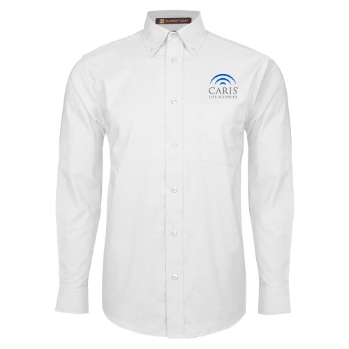 White Oxford Long Sleeve Shirt-CARIS
