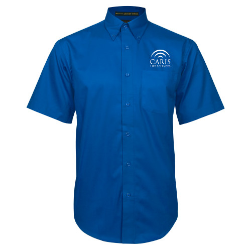 Royal Twill Button Down Short Sleeve-CARIS