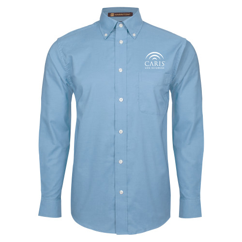 Light Blue Oxford Long Sleeve Shirt-CARIS