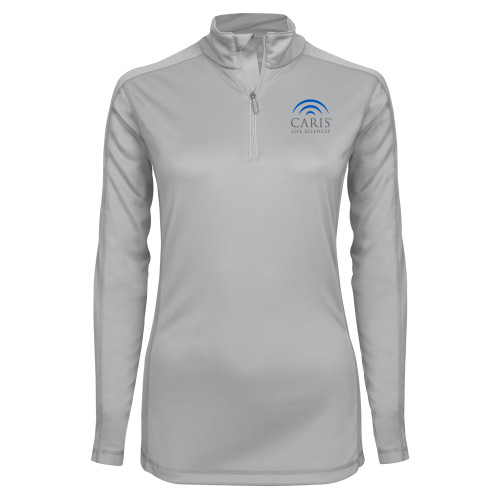 Syntrel Womens Platinum Interlock 1/4 Zip-CARIS