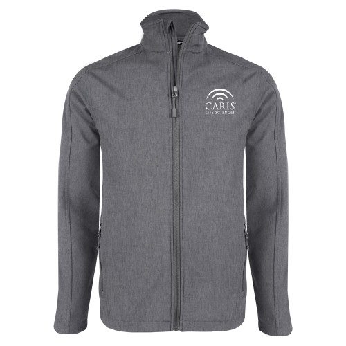 Grey Heather Softshell Jacket-CARIS