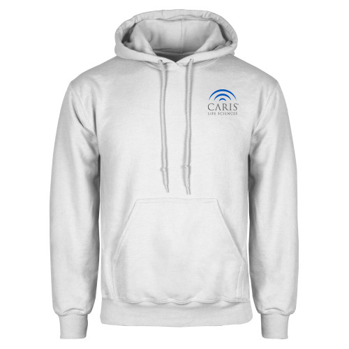 White Fleece Hoodie-CARIS