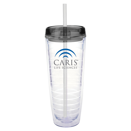 Tritan Double Wall Tumbler w/Charcoal Top 26oz-CARIS