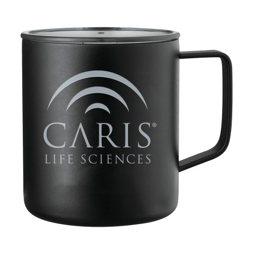 Rover Camp Vacuum Insulated Black Mug 14oz-CARIS Engraved