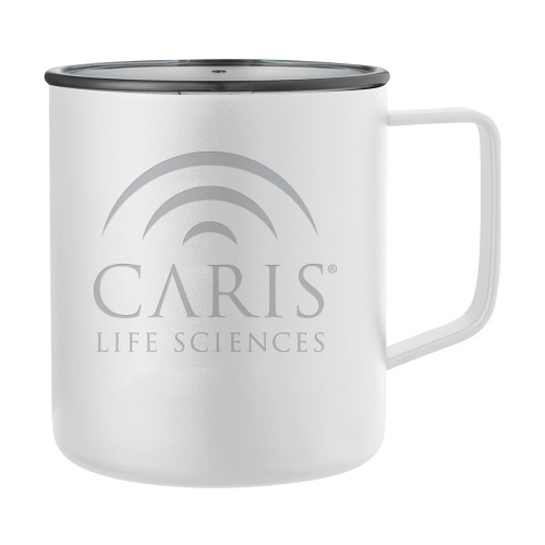 Rover Camp Vacuum Insulated White Mug 14oz-CARIS Engraved