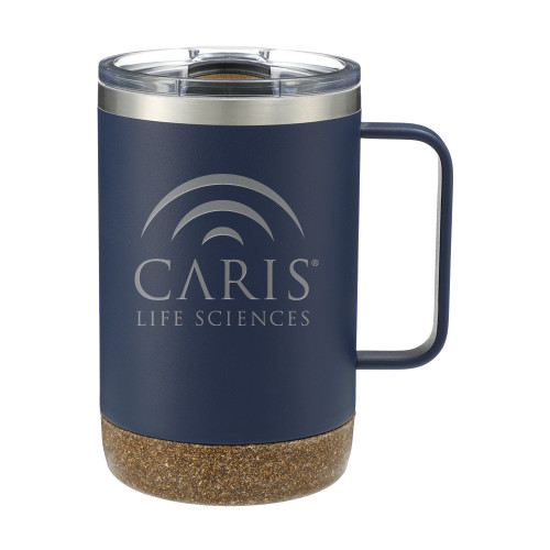 Valhalla Vacuum Insulated Camp Navy Mug 14oz-CARIS Engraved