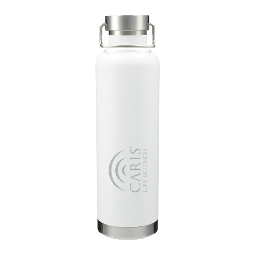 Thor Copper Vacuum Insulated White Bottle 32oz-CARIS Engraved