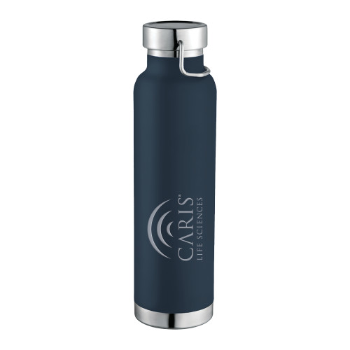 Thor Copper Vacuum Insulated Navy Bottle 22oz-CARIS Engraved