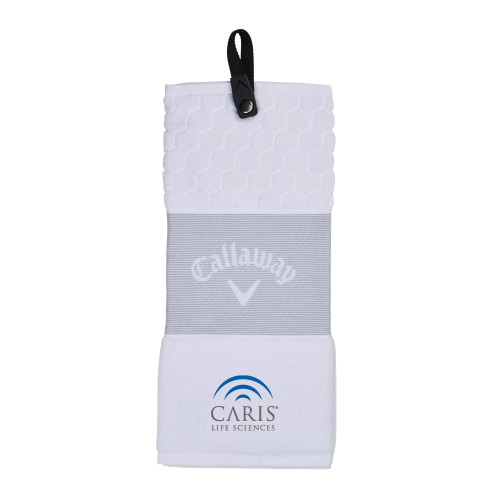 Callaway White Trifold Towel-CARIS