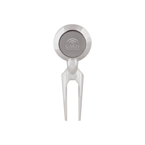 Silver Divot Tool/Ball Marker-CARIS Engraved
