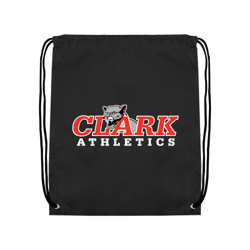  Black Drawstring Backpack - Primary Logo