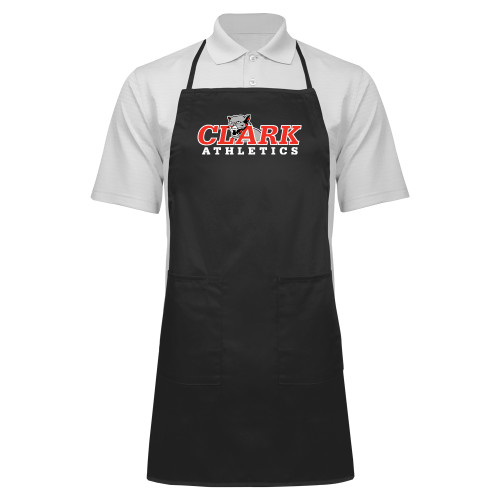  Full Length Black Apron - Primary Logo